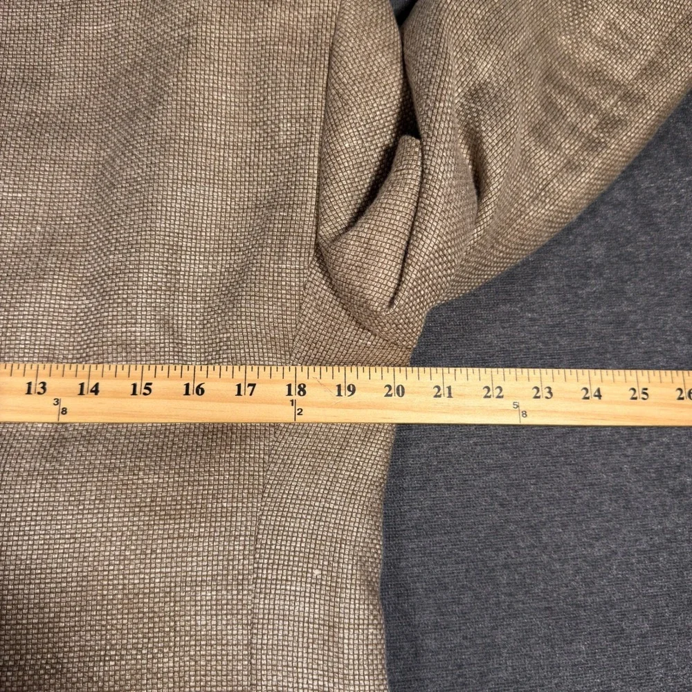 Joseph Abboud Blazer Men 39R Tan Linen Wool Summer Blend Fabric Tailored Fit